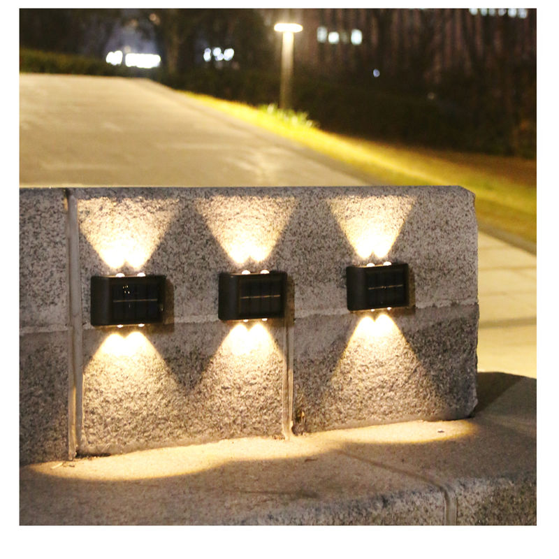 Glowing Waterproof Atmosphere Wall Light 600mah Solar LED Outdoor Decorative Garden