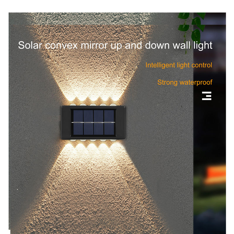 Glowing Waterproof Atmosphere Wall Light 600mah Solar LED Outdoor Decorative Garden