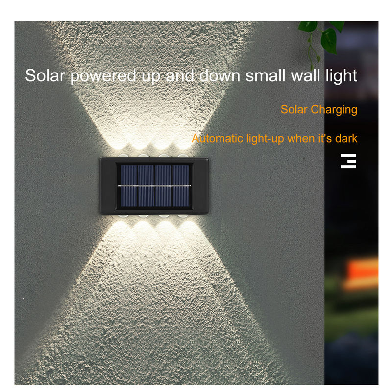 Glowing Waterproof Atmosphere Wall Light 600mah Solar LED Outdoor Decorative Garden