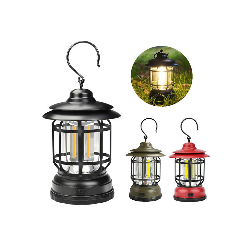 Mini Retro Solar Garden Light Tent Lamp Compact Size Outdoor Led 13*12*20cm
