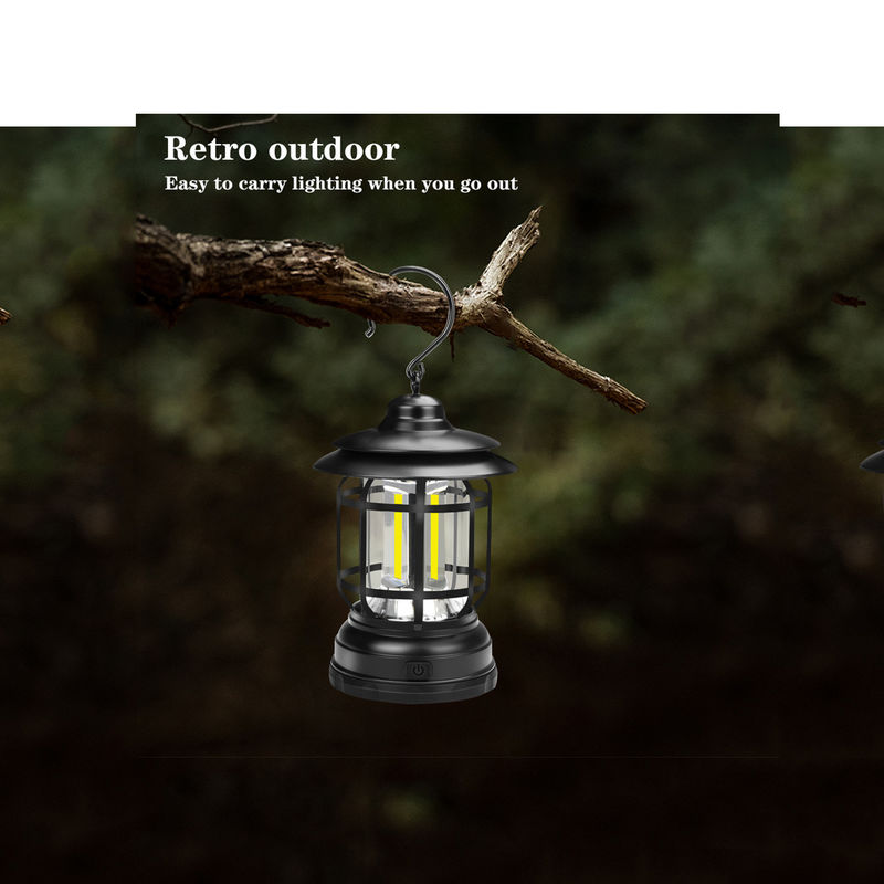 Mini Retro Solar Garden Light Tent Lamp Compact Size Outdoor Led 13*12*20cm