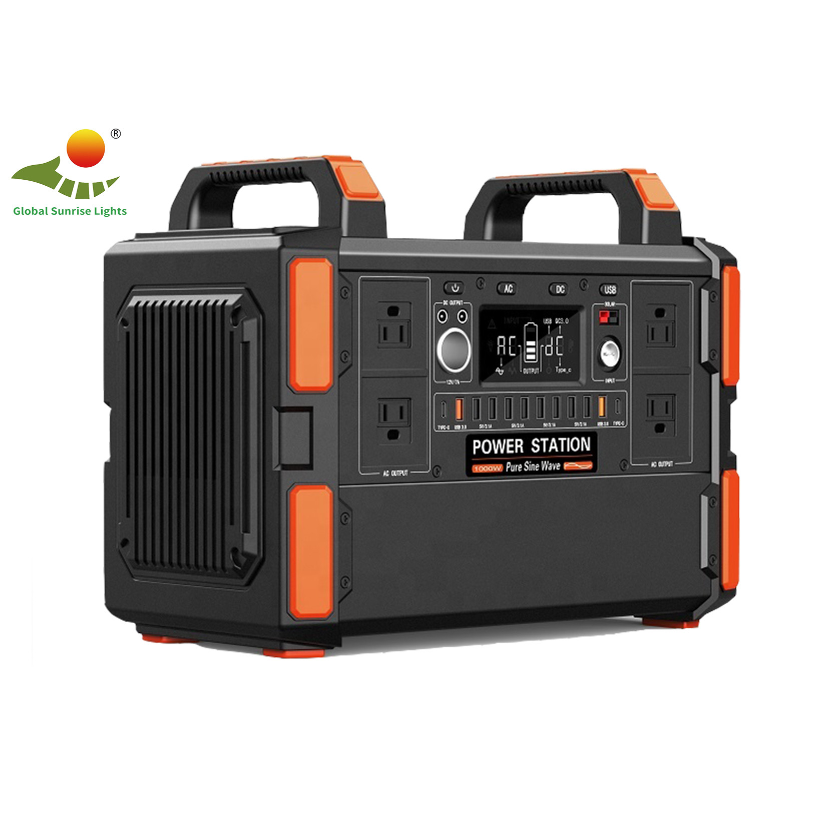 Household Solar Generator Power Camping 1KW RoHS Portable Solar Power