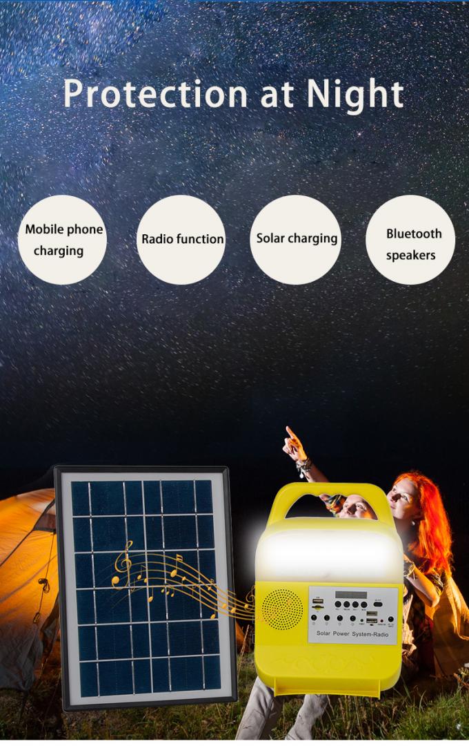 Chargeable Portable LED Solar Energy Small System Reading Entertainment Lighting Multifunctional Lamps