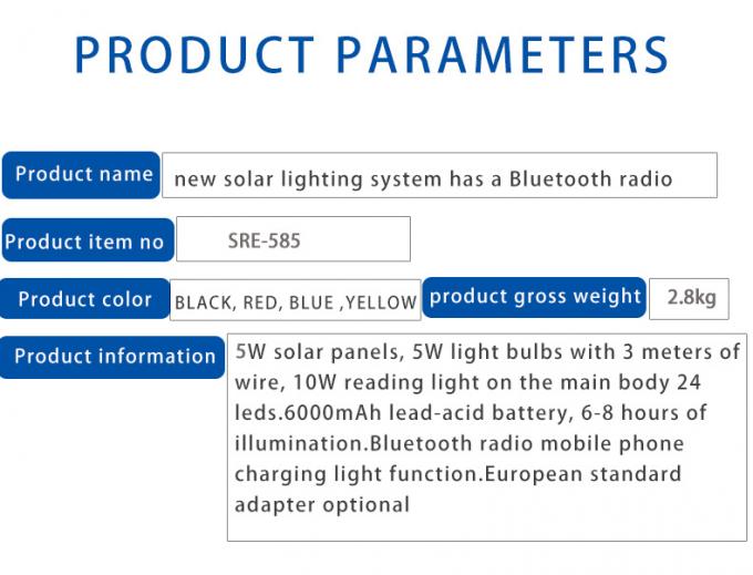 Chargeable Portable LED Solar Energy Small System Reading Entertainment Lighting Multifunctional Lamps