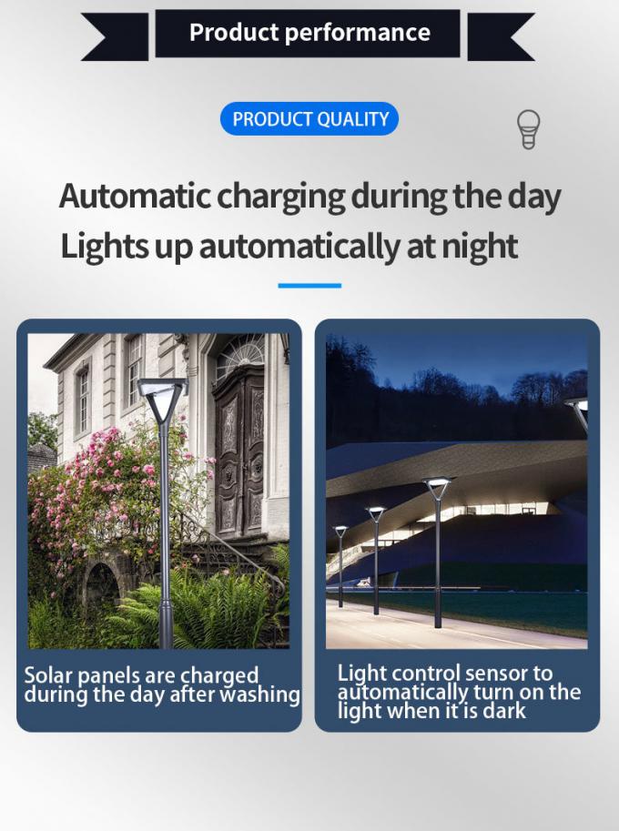 2021 New Design Solar Lawn Light Aluminum Solar Garden Lights for Decoration Lighting Sre2403