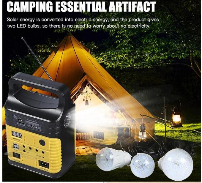 2021 Solar Electric Light Outdoor Camping Adventure with Bluetooth Radio LED Remote Control Lighting
