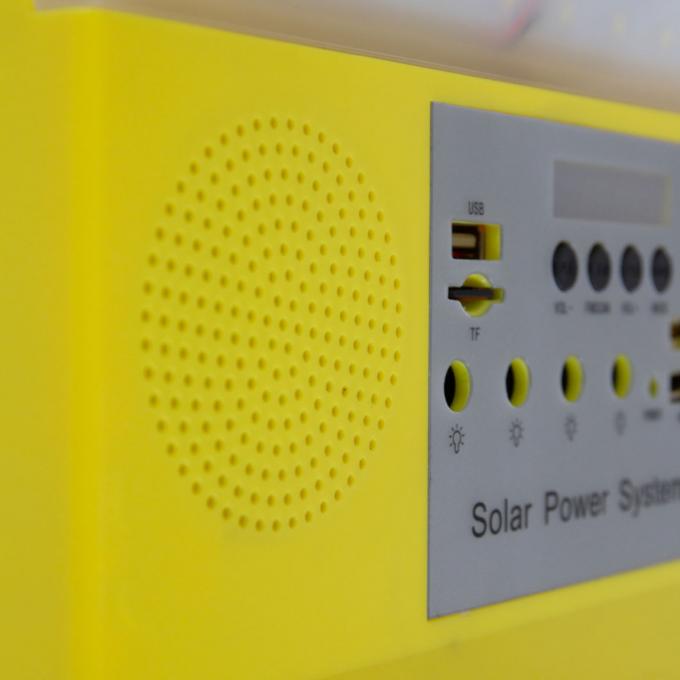 Multi-Functional Solar Panel Power Generation System Integrated Household Outdoor Lighting Mobile Phone Charging Lamp with Radio