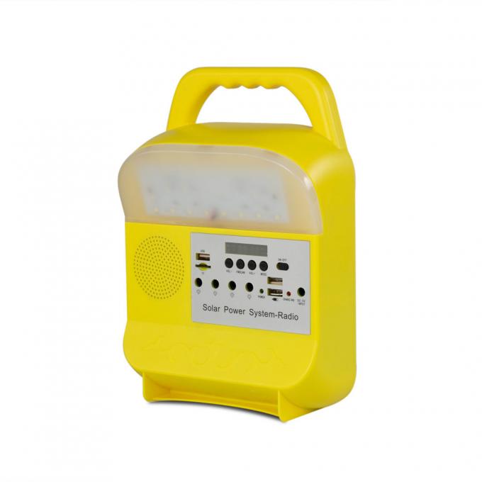 Multi-Functional Solar Panel Power Generation System Integrated Household Outdoor Lighting Mobile Phone Charging Lamp with Radio