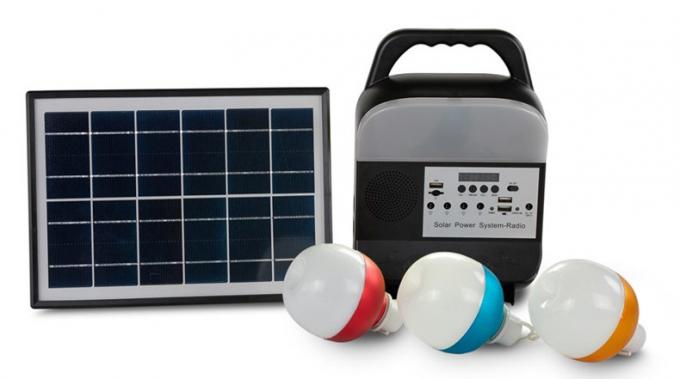 Outdoor Portable Portable Multi-Function Solar Power Generation System Headlight with Rechargeable Audio Bluetooth Radio