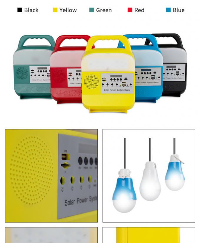 China Factory Product 5V Home Lighting Kit Power System Radio 3W 5W 10W Solar Light