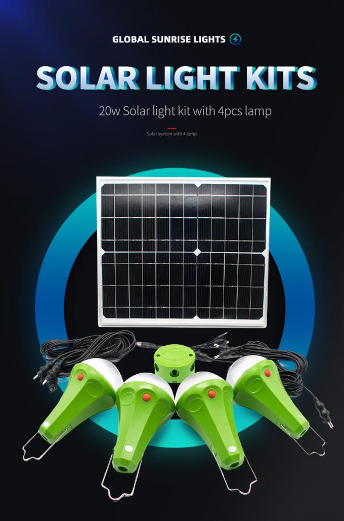 2020 Upgrade Home Mini Solar Energy System Lighting Kit with Remote Control