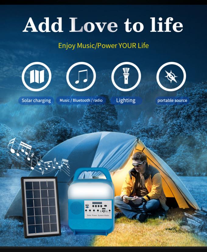 Solar Lighting Small System for Home Outdoor Camping Mobile Power Supply Car Lamp