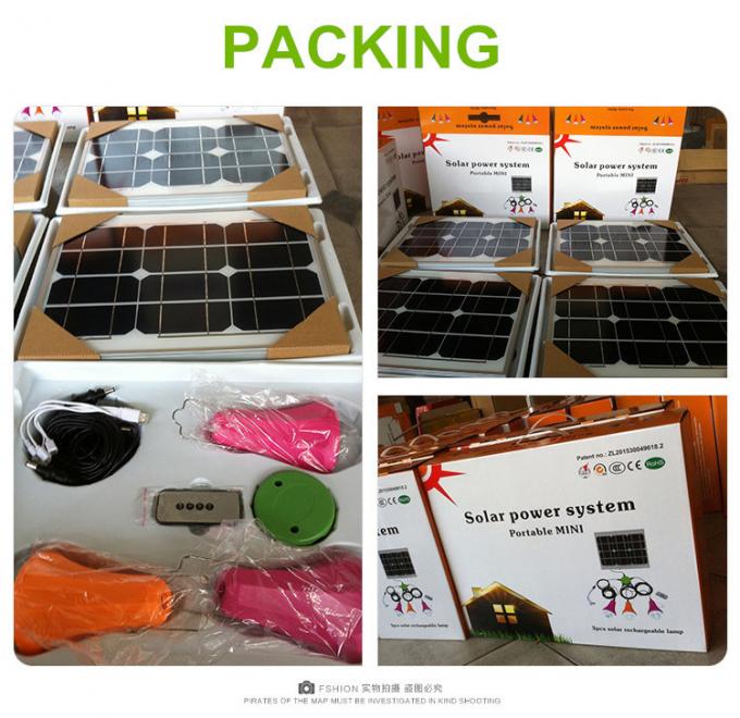 Solar Power System Solar Panel Mini Home Lighting System with Mobile Charger