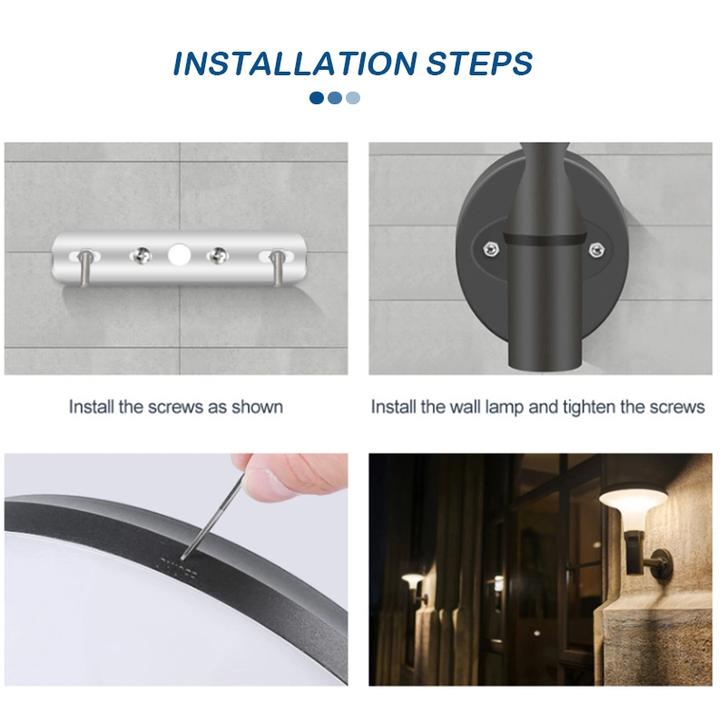 Waterproof Porch Lamp Wall Mounted Aluminum Exterior Wall Lamp Small Outdoor Lamp For Garage Door 2