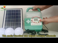 Pure White LED Bulb Solar Panel Energy System 37*31.5*55.5CM